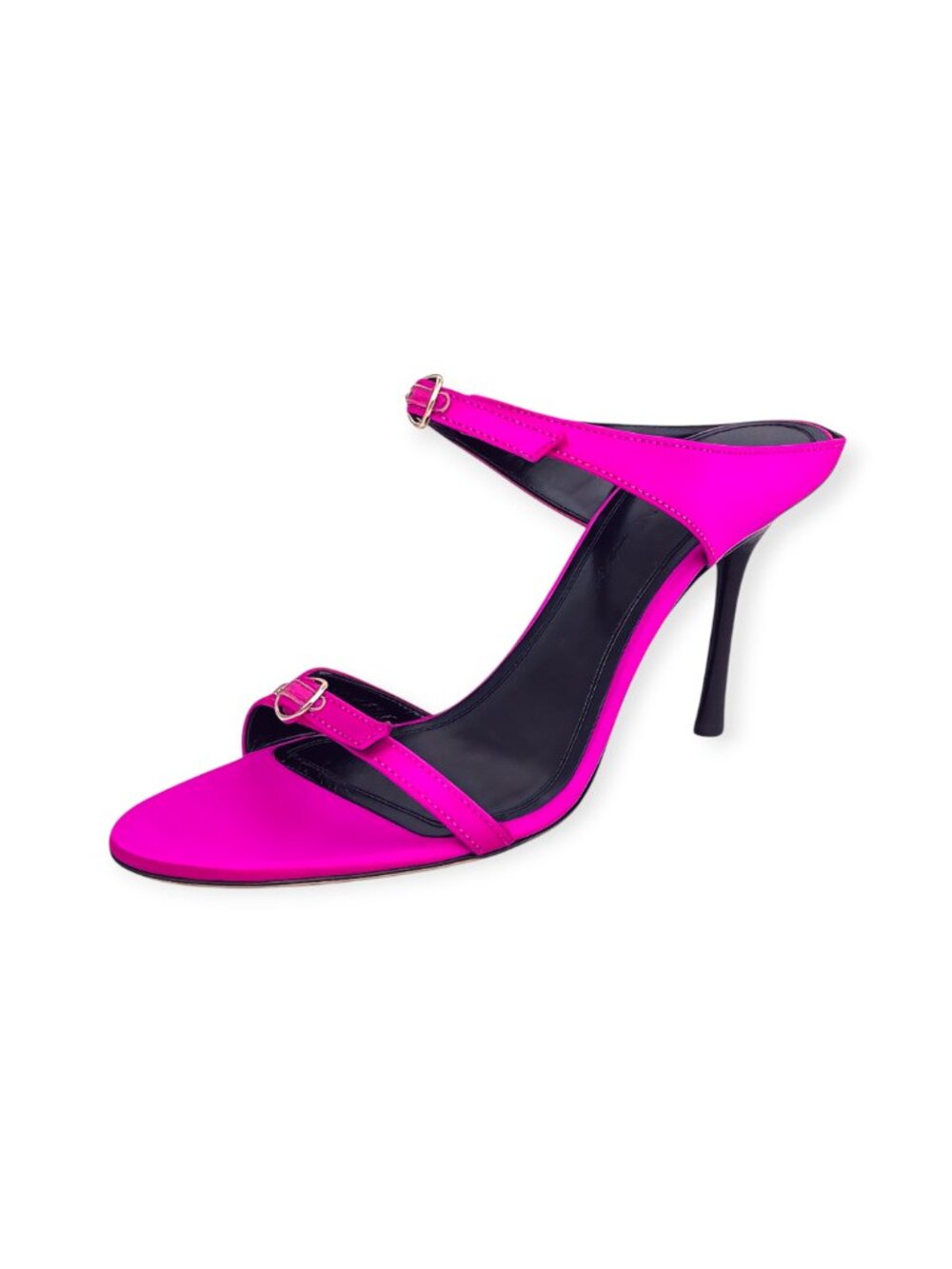 Victoria Beckham 90 Jordy Mule Sandal Heels in Hot Pink | Fuchsia | Size 8
